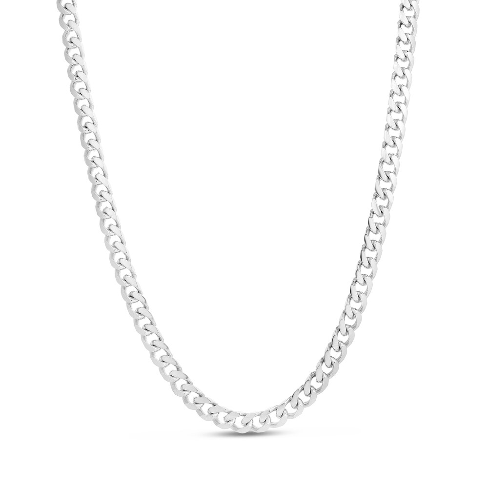 Miami Cuban Link Necklace 14K White Gold 24" rRt28Q9Z Miami Cuban Link Necklace 14K White Gold 24" rRt28Q9Z
