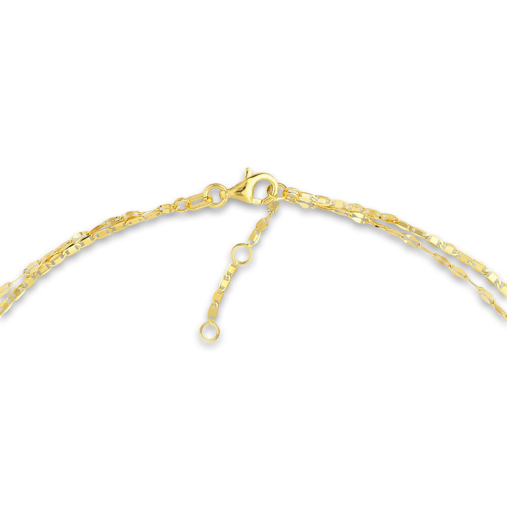 Mixed Chain Necklace 14K Yellow Gold 18\" Adj. rTLwZuZh Mixed Chain Necklace 14K Yellow Gold 18\" Adj. rTLwZuZh