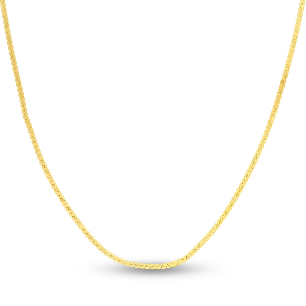 Serpentine Chain Necklace 14K Yellow Gold 20" rbPh0X2u Serpentine Chain Necklace 14K Yellow Gold 20" rbPh0X2u