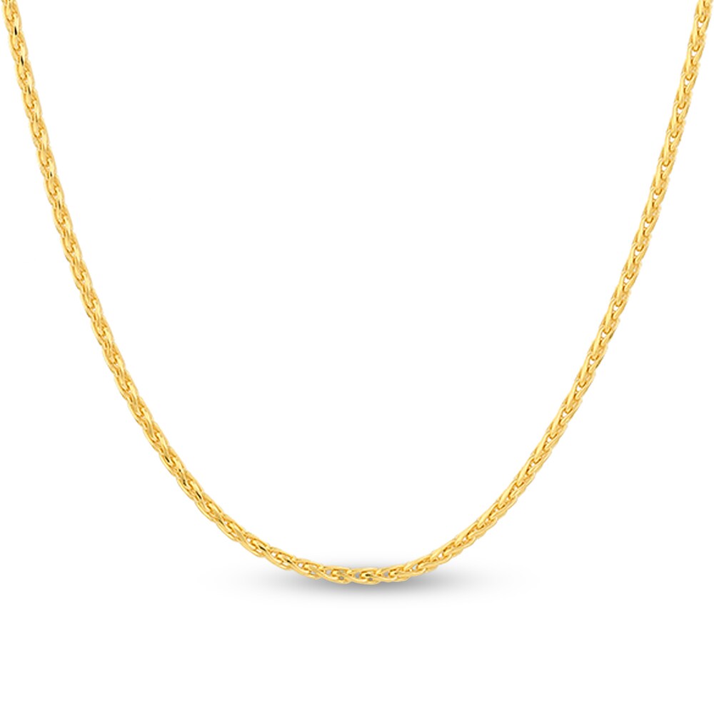 Diamond-Cut Round Wheat Chain Necklace 14K Yellow Gold 20" rzw0xLJ6 Diamond-Cut Round Wheat Chain Necklace 14K Yellow Gold 20" rzw0xLJ6