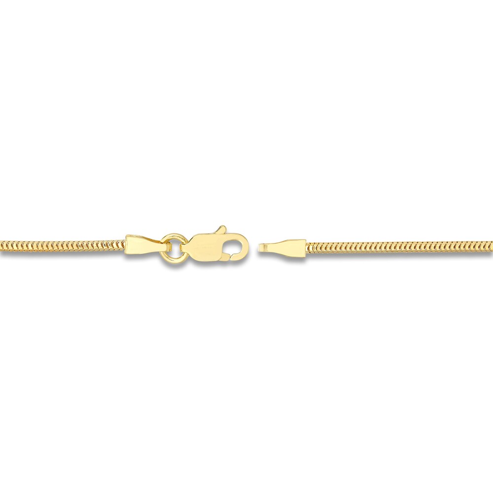 Snake Chain Necklace 14K Yellow Gold 18\" sIJbbPsd Snake Chain Necklace 14K Yellow Gold 18\" sIJbbPsd