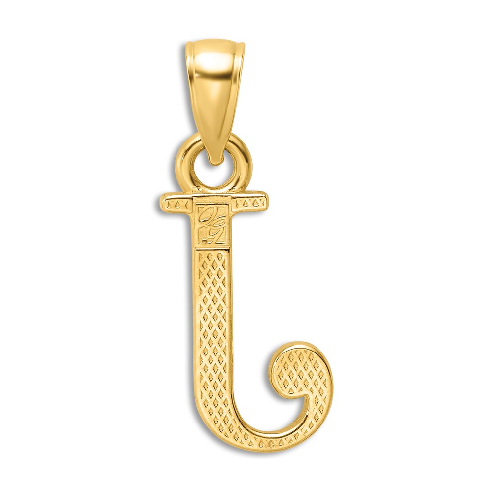 Initial J Charm 14K Yellow Gold 18\" sexCREhc Initial J Charm 14K Yellow Gold 18\" sexCREhc