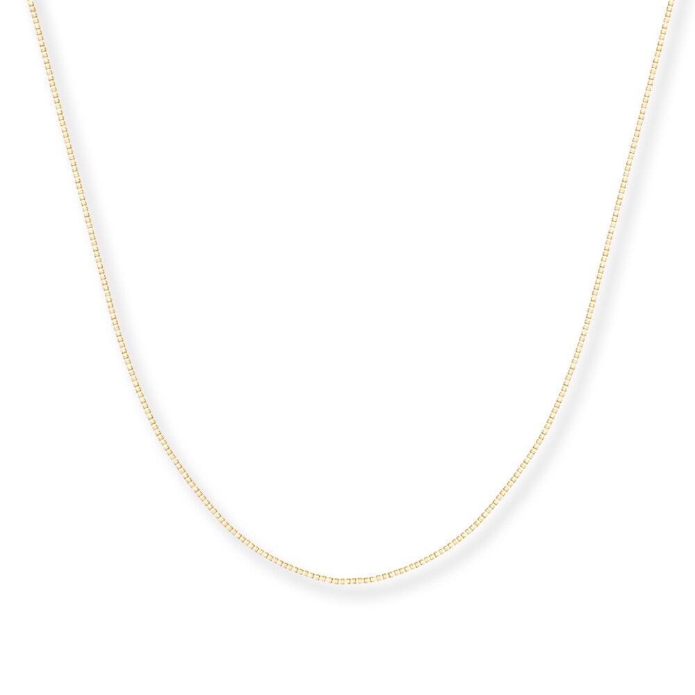 Box Chain 14K Yellow Gold 24" Length syB5KHTX Box Chain 14K Yellow Gold 24" Length syB5KHTX