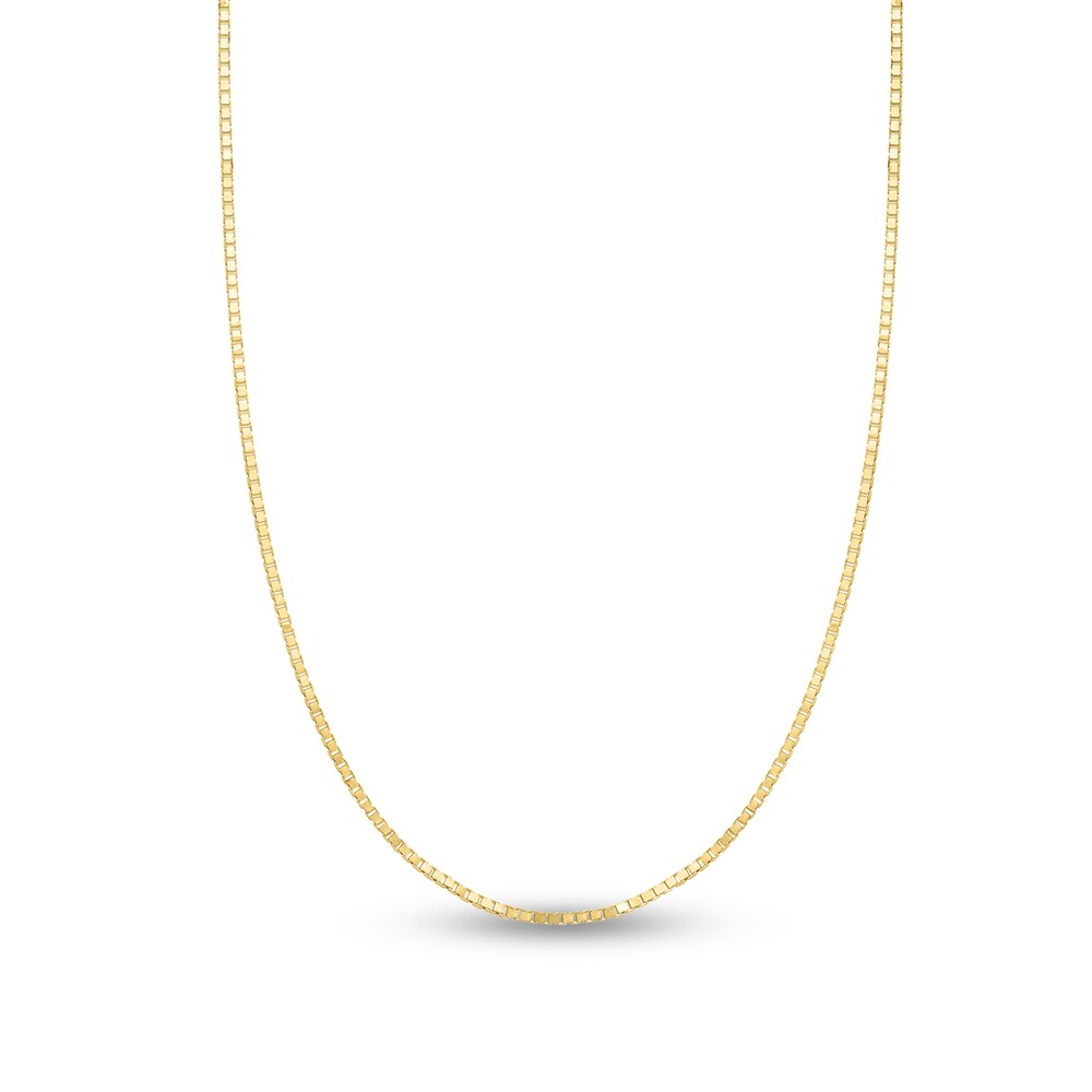 Box Chain Necklace 14K Yellow Gold 20" Adjustable talXYQiq Box Chain Necklace 14K Yellow Gold 20" Adjustable talXYQiq
