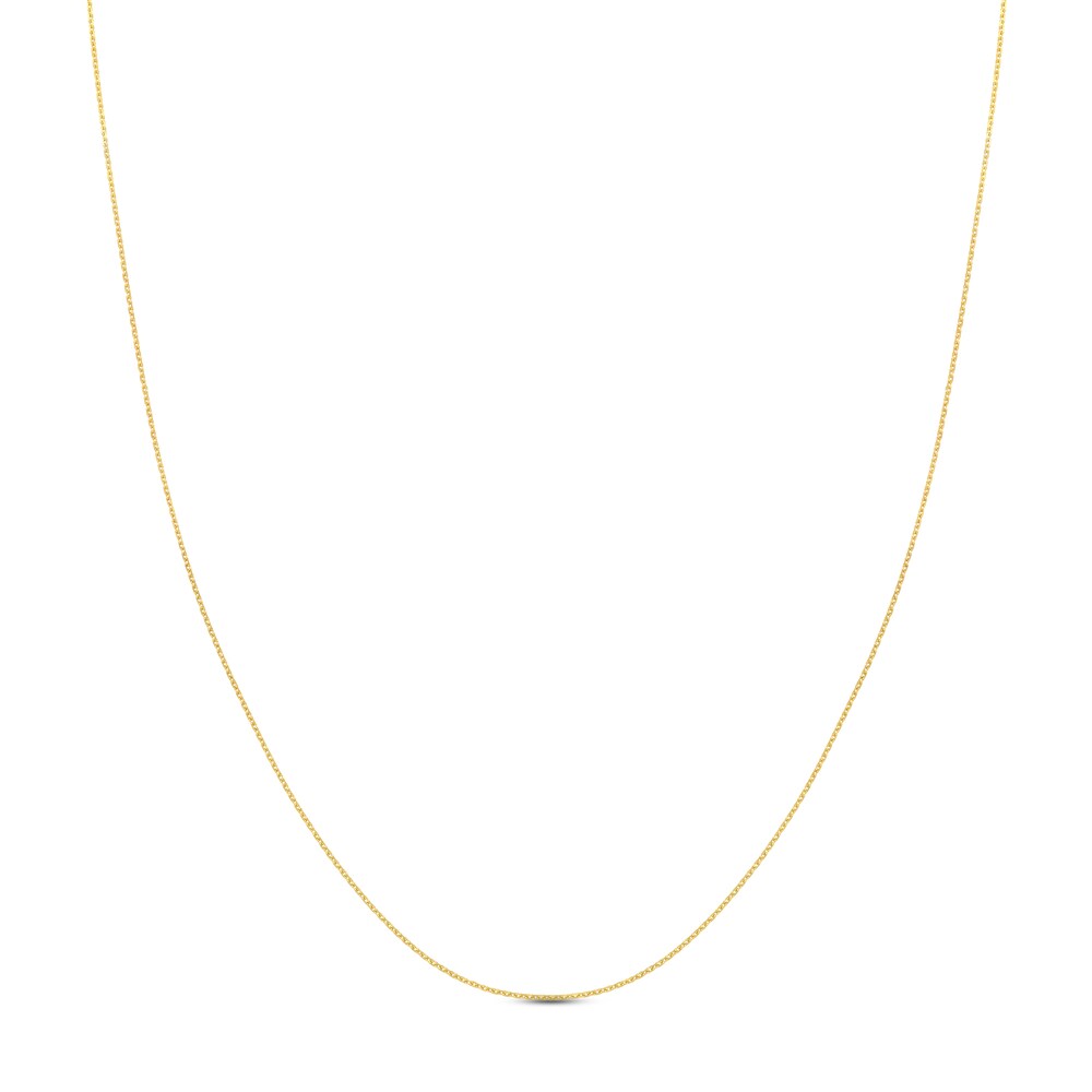 Diamond-Cut Cable Chain Necklace 14K Yellow Gold 24" tfu3Tjwa