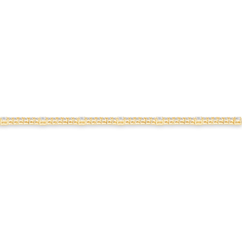 Diamond Tennis Necklace 4 ct tw Round 14K Yellow Gold tqS8P1aq Diamond Tennis Necklace 4 ct tw Round 14K Yellow Gold tqS8P1aq