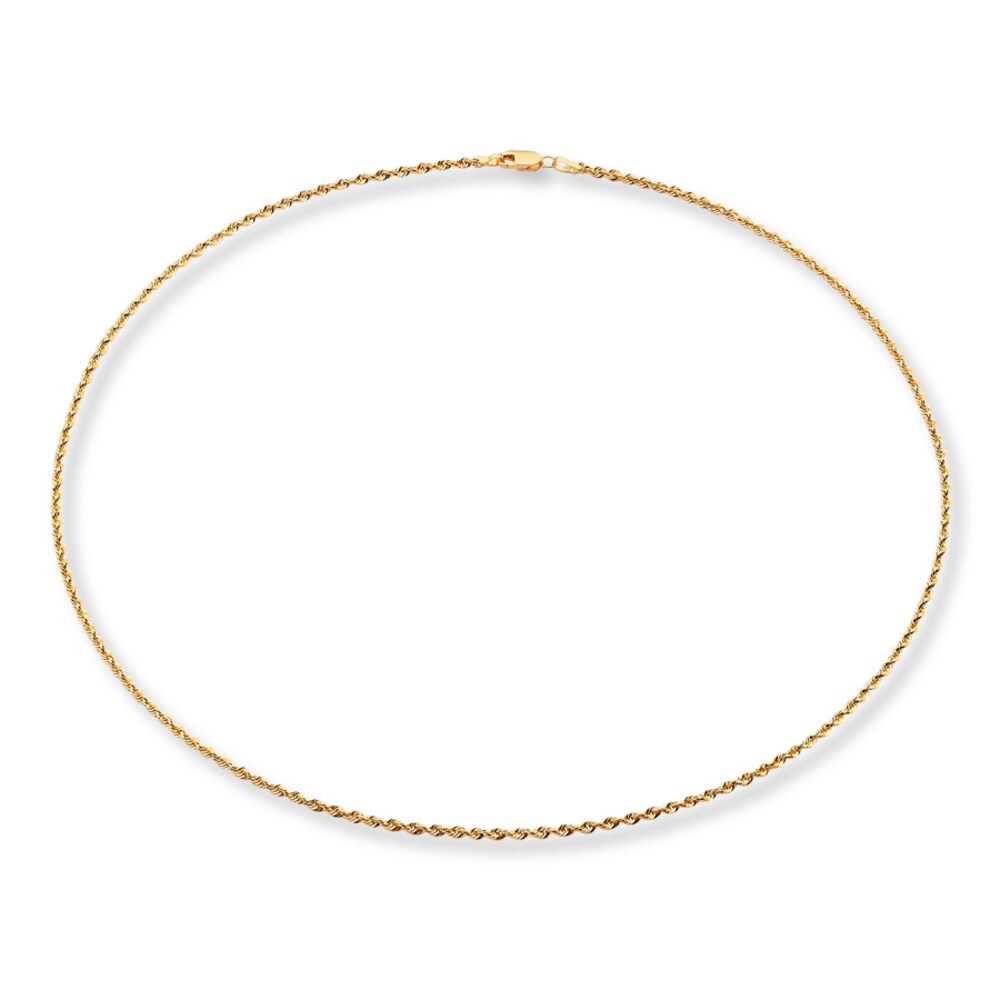 Glitter Rope Chain Necklace 14K Yellow Gold 20\" Length uFXX0jpV Glitter Rope Chain Necklace 14K Yellow Gold 20\" Length uFXX0jpV