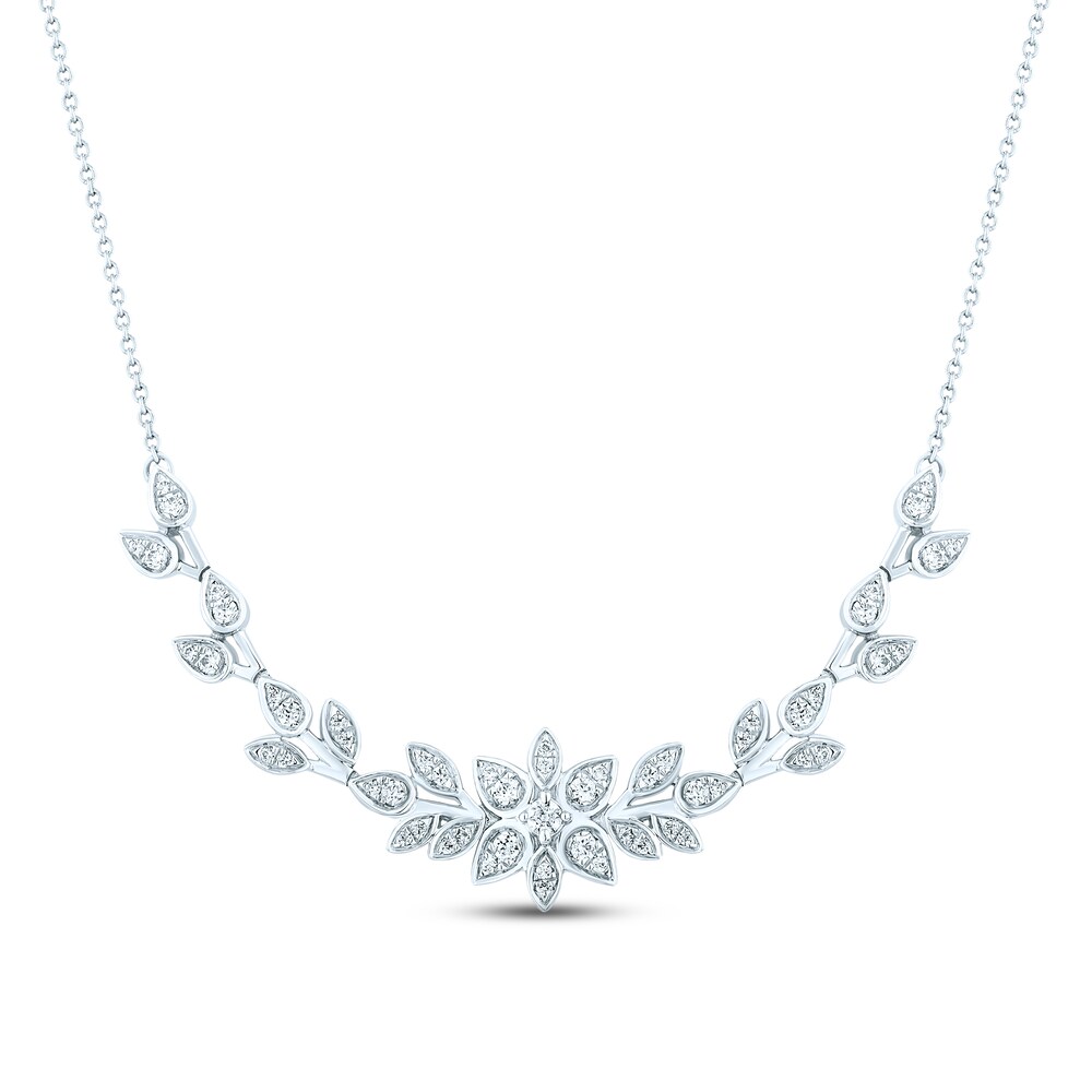 Pnina Tornai Diamond Necklace 1/2 ct tw Round 14K White Gold ul7v7FVR