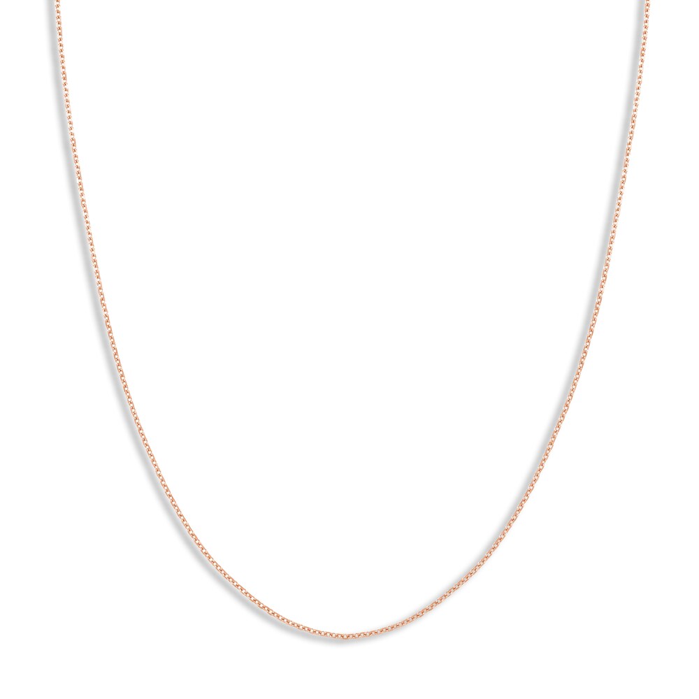 Diamond-Cut Cable Chain Necklace 14K Rose Gold 18" vWgXPnps Diamond-Cut Cable Chain Necklace 14K Rose Gold 18" vWgXPnps