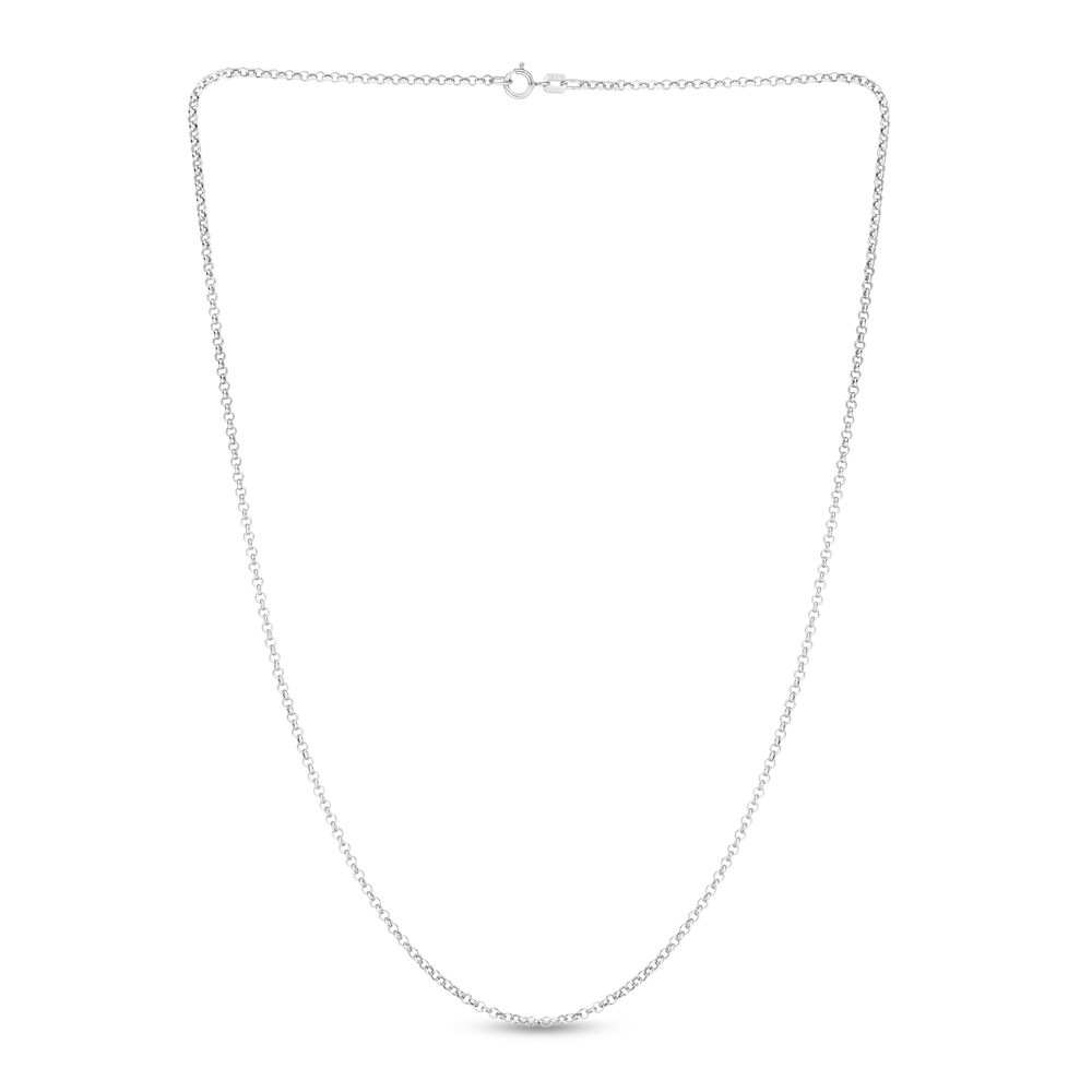 Rolo Chain Necklace 14K White Gold 20\" vYHTkRyN Rolo Chain Necklace 14K White Gold 20\" vYHTkRyN