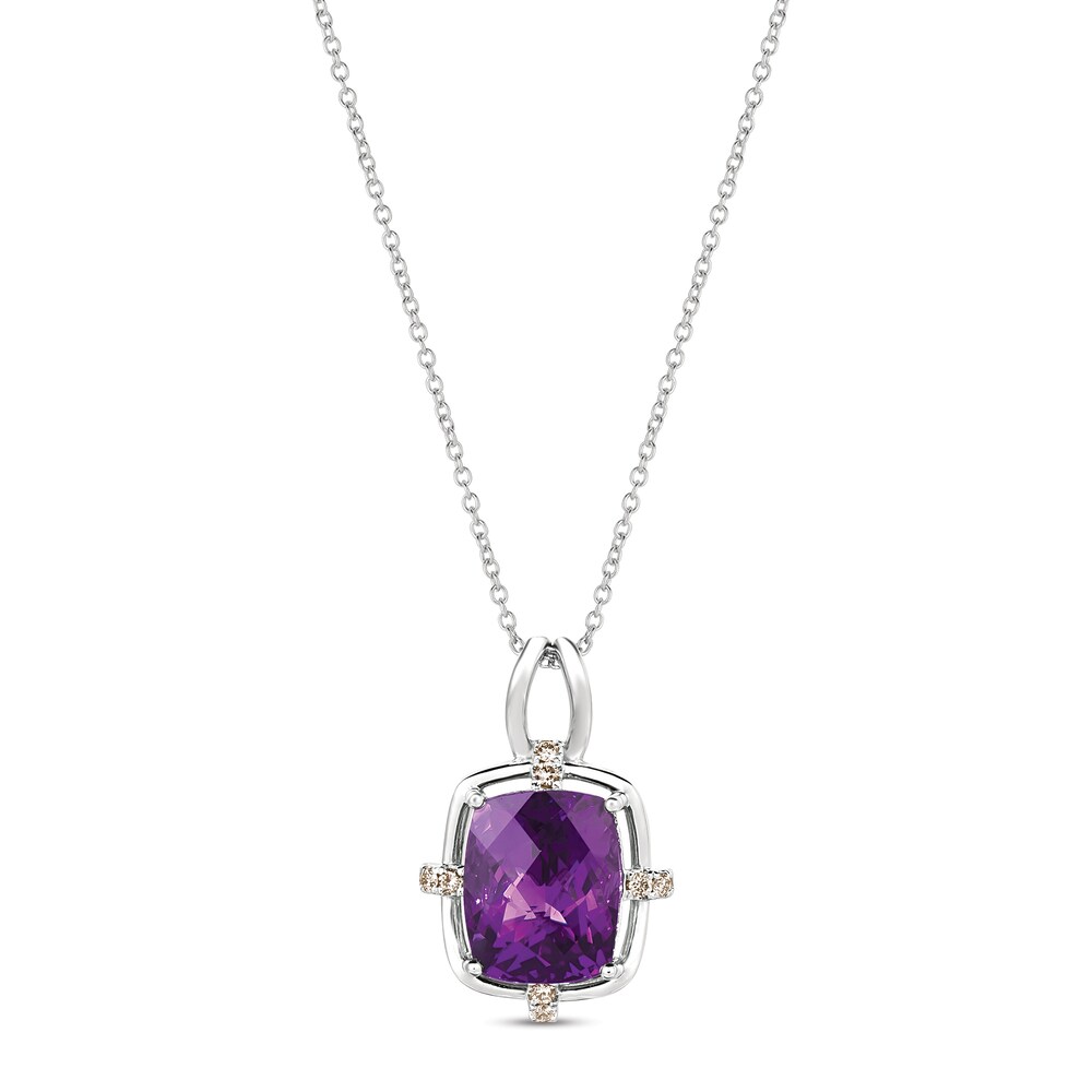 Le Vian Amethyst Necklace 1/6 ct tw Diamonds 14K Vanilla Gold vmutNjee Le Vian Amethyst Necklace 1/6 ct tw Diamonds 14K Vanilla Gold vmutNjee
