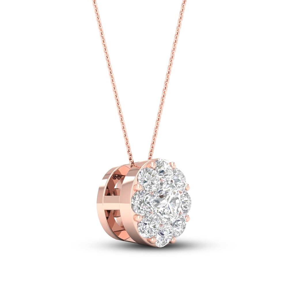 Diamond Pendant Necklace 1/4 ct tw Round 10K Rose Gold vqlNGvBb Diamond Pendant Necklace 1/4 ct tw Round 10K Rose Gold vqlNGvBb