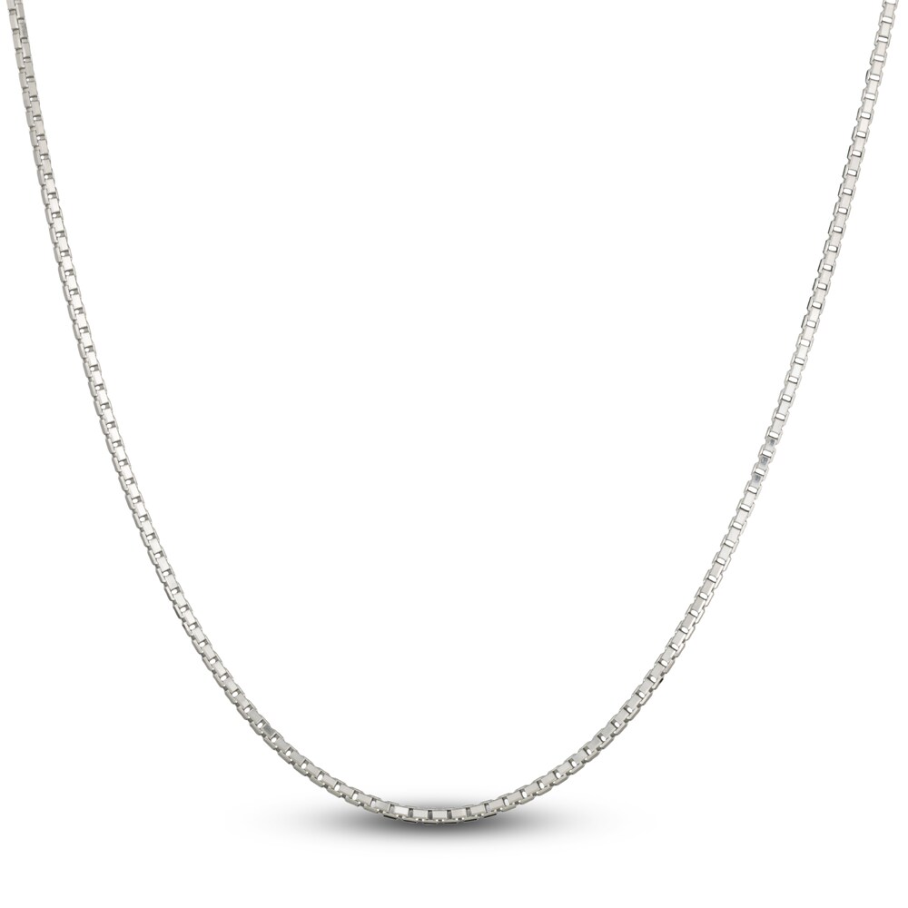 Solid Box Chain Necklace 14K White Gold 22\" 2.35mm vtJtUGEJ Solid Box Chain Necklace 14K White Gold 22\" 2.35mm vtJtUGEJ