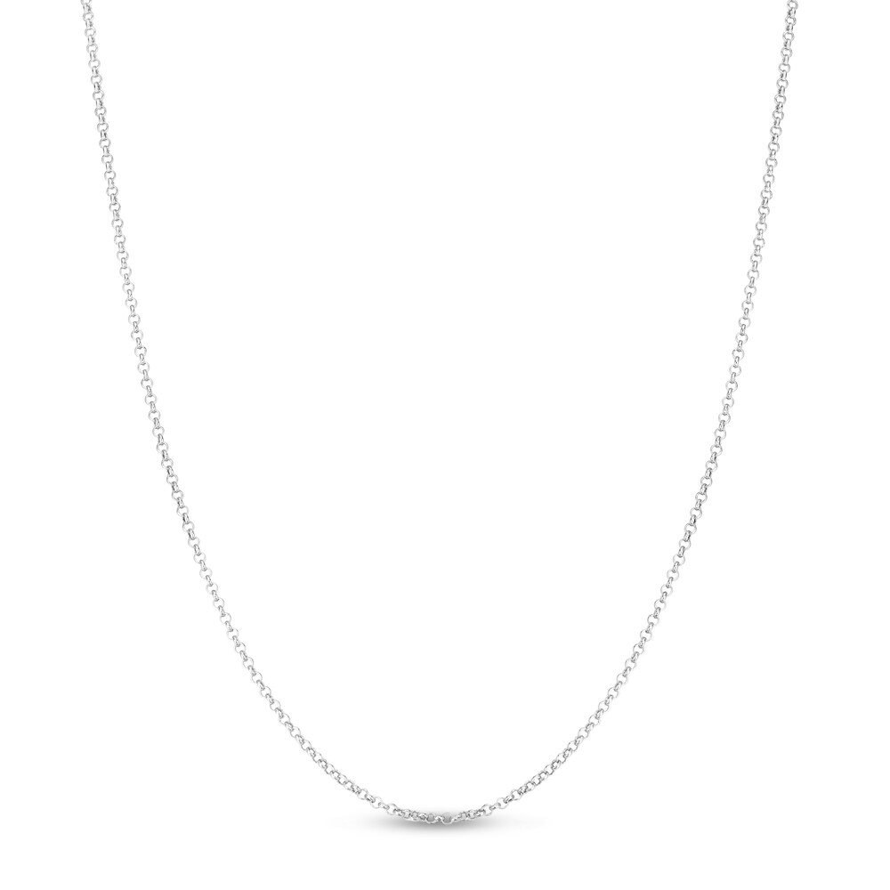 Rolo Chain Necklace 14K White Gold 16" vwYia8zl Rolo Chain Necklace 14K White Gold 16" vwYia8zl