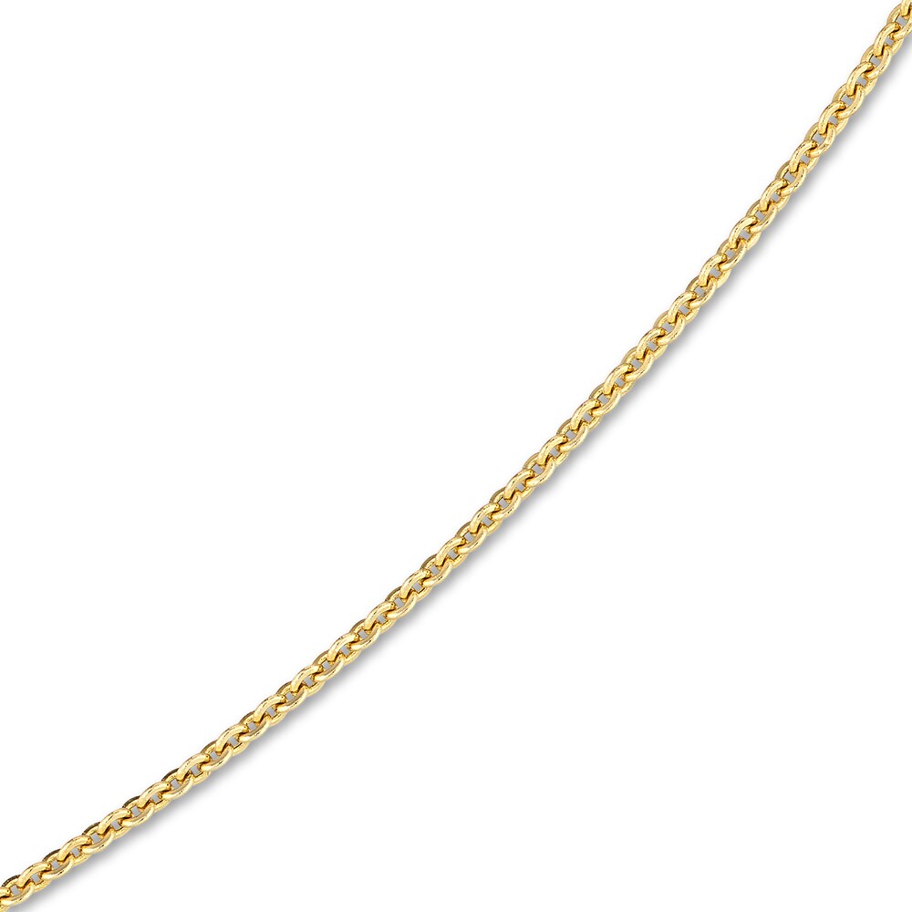 Hollow Split Cable Chain Necklace 14K Yellow Gold 18\" w4zsd0EY Hollow Split Cable Chain Necklace 14K Yellow Gold 18\" w4zsd0EY