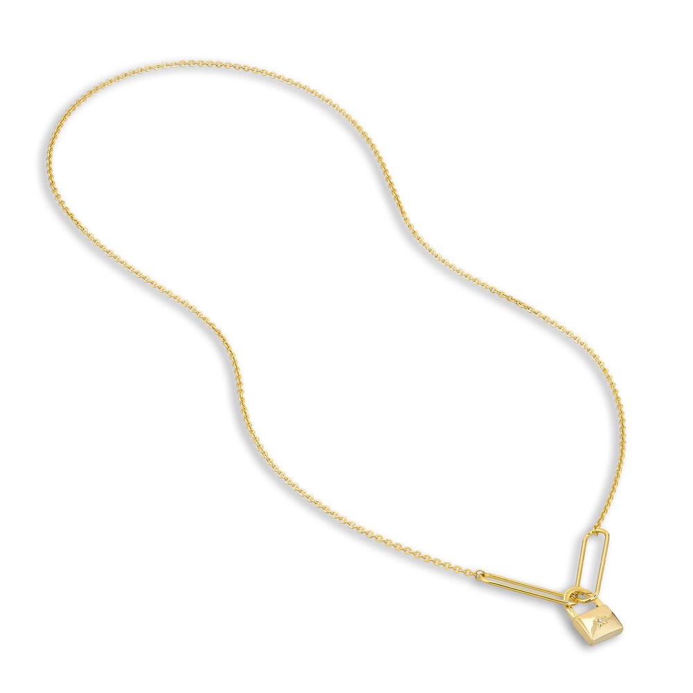 Hollow Split Cable Chain Necklace 14K Yellow Gold 18\" w4zsd0EY Hollow Split Cable Chain Necklace 14K Yellow Gold 18\" w4zsd0EY