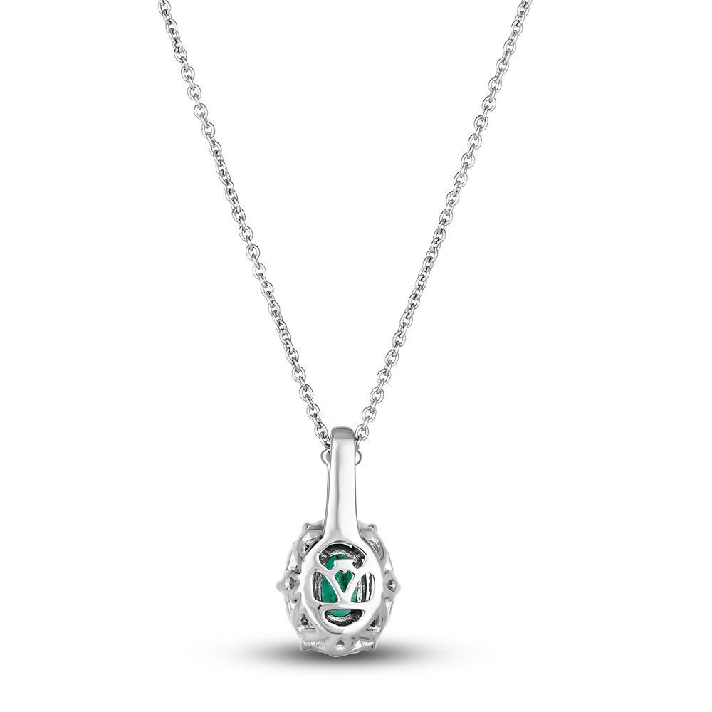 Le Vian Natural Emerald Necklace 1/8 ct tw Diamonds 14K Vanilla Gold wIyAnoXG Le Vian Natural Emerald Necklace 1/8 ct tw Diamonds 14K Vanilla Gold wIyAnoXG