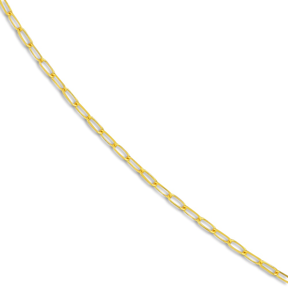 Paper Clip Chain Necklace 1488K Yellow Gold 18\" 1.7mm wKbTFsDS Paper Clip Chain Necklace 1488K Yellow Gold 18\" 1.7mm wKbTFsDS