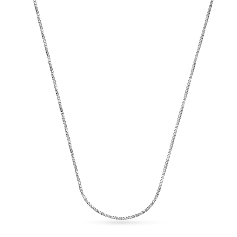 Round Wheat Chain Necklace 18K White Gold 18" xJcz5Rny Round Wheat Chain Necklace 18K White Gold 18" xJcz5Rny