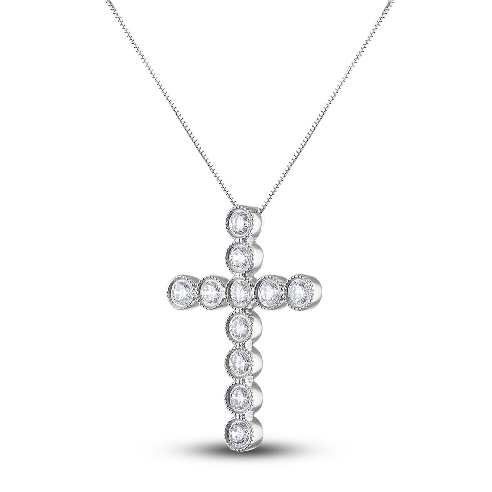 Diamond Pendant Necklace 1-1/3 ct tw Round 14K White Gold 18\" xLHHMKfM Diamond Pendant Necklace 1-1/3 ct tw Round 14K White Gold 18\" xLHHMKfM