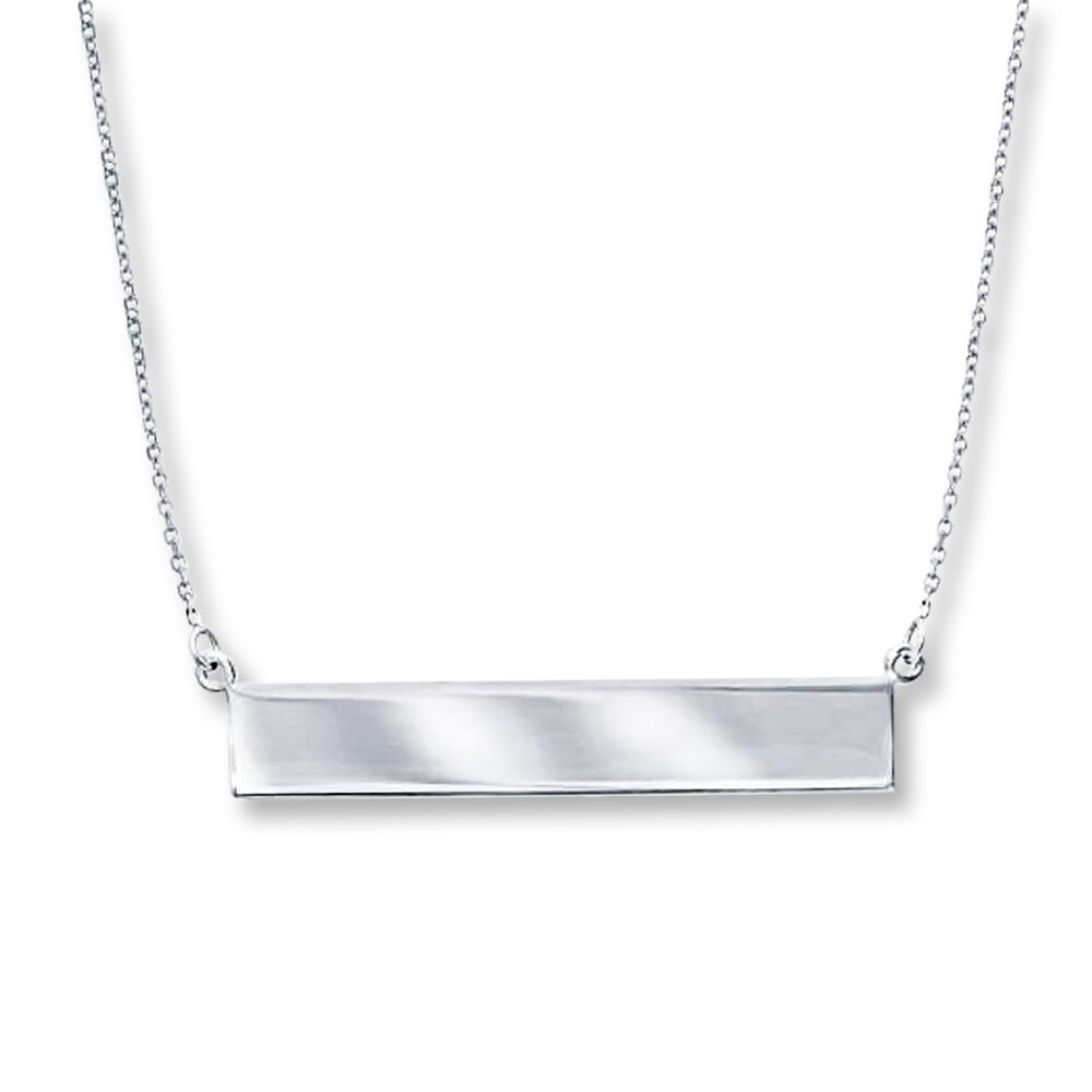 Bar Necklace 14K White Gold xQqy5VJY Bar Necklace 14K White Gold xQqy5VJY