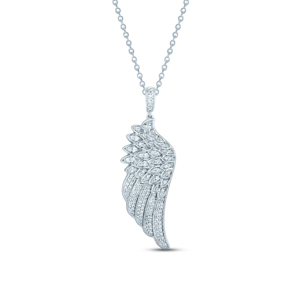 Pnina Tornai Diamond Wing Necklace 3/8 ct tw Round 14K White Gold xrIGJqS6 Pnina Tornai Diamond Wing Necklace 3/8 ct tw Round 14K White Gold xrIGJqS6