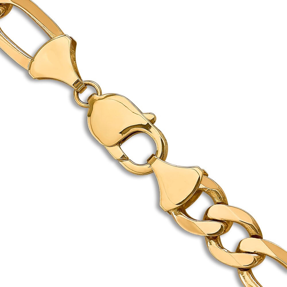 Flat Figaro Chain Necklace 14K Yellow Gold 22\" 10.0mm y7hXL8nU Flat Figaro Chain Necklace 14K Yellow Gold 22\" 10.0mm y7hXL8nU