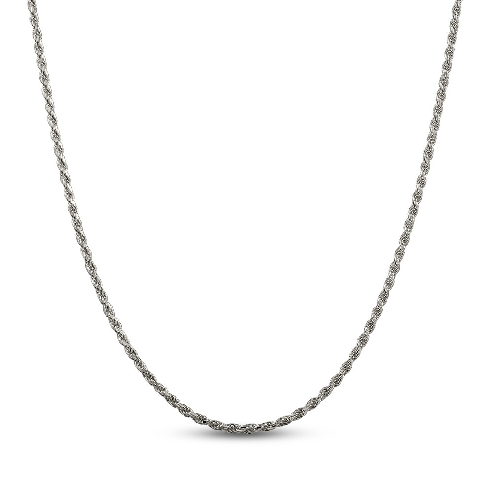 Rope Chain Necklace Sterling Silver y9UfZWwb