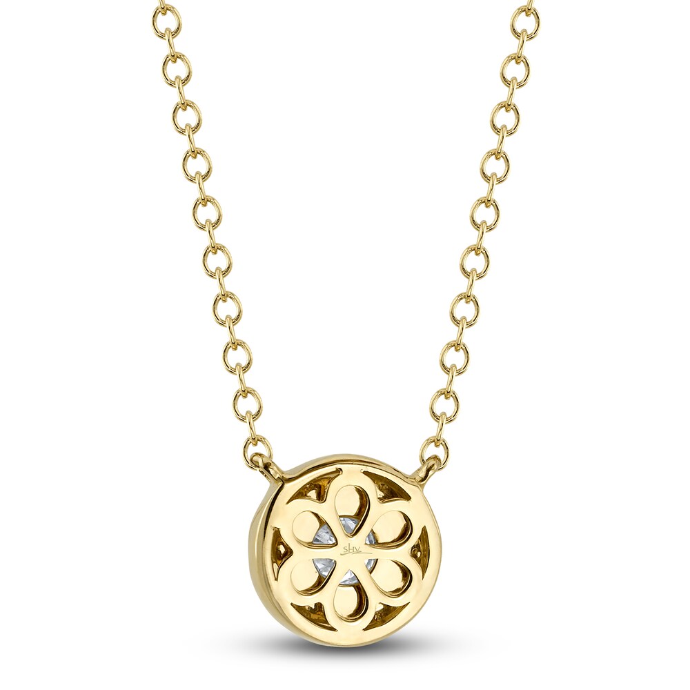 Shy Creation Diamond Necklace 1/6 ct tw Round 14K Yellow Gold SC55024122V2 yCin7V9f Shy Creation Diamond Necklace 1/6 ct tw Round 14K Yellow Gold SC55024122V2 yCin7V9f