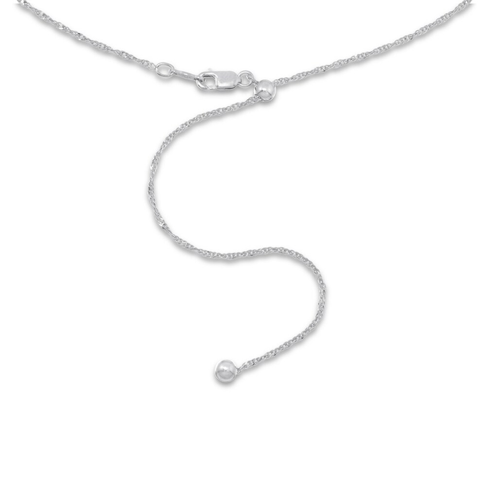 Singapore Chain Necklace Sterling Silver 24\" Adjustable yY06lyTC Singapore Chain Necklace Sterling Silver 24\" Adjustable yY06lyTC