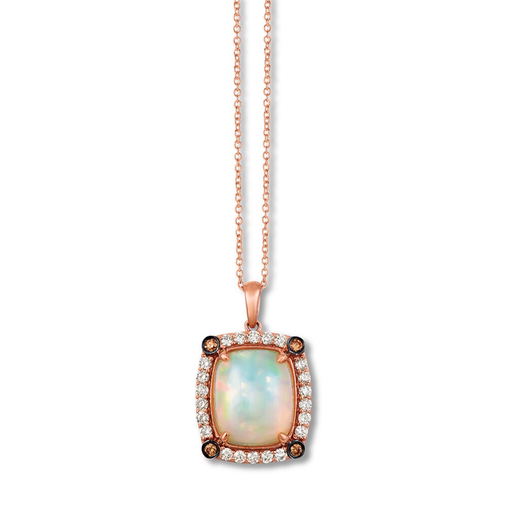 Le Vian Opal Necklace 1/2 ct tw Diamonds 14K Strawberry Gold yikAT9IL