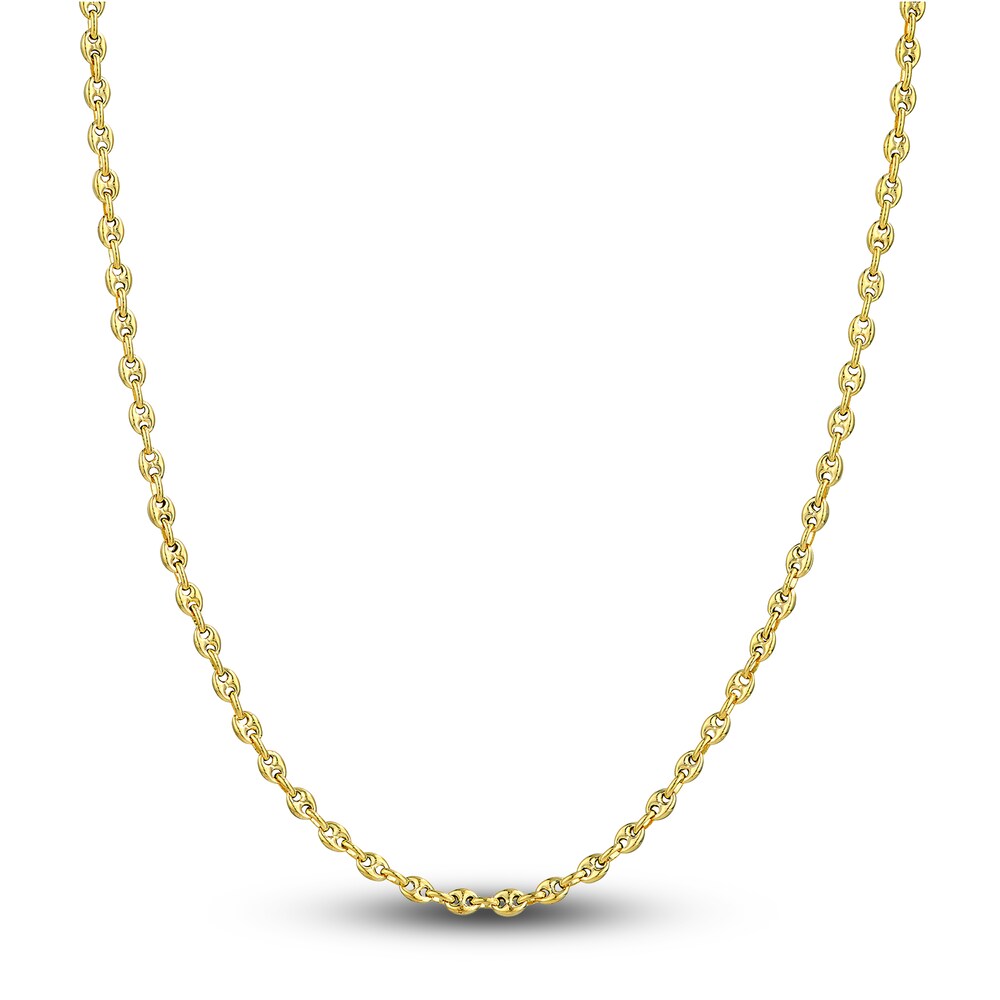 Puffy Mariner Link Necklace 14K Yellow Gold 20" yvNQ8OTv Puffy Mariner Link Necklace 14K Yellow Gold 20" yvNQ8OTv