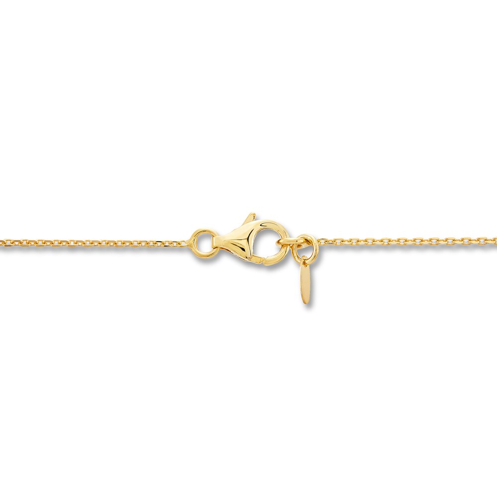 Italia D\'Oro Oval Link Necklace 14K Yellow Gold 18\" zGhIQr6E