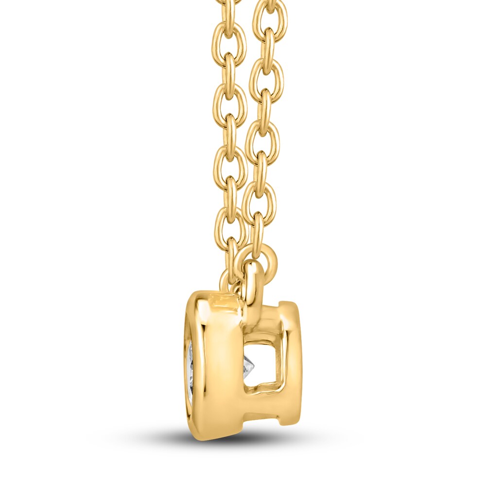 Diamond Solitaire Necklace 1/4 ct tw Round 14K Yellow Gold (I2/I) zOme2CCb Diamond Solitaire Necklace 1/4 ct tw Round 14K Yellow Gold (I2/I) zOme2CCb