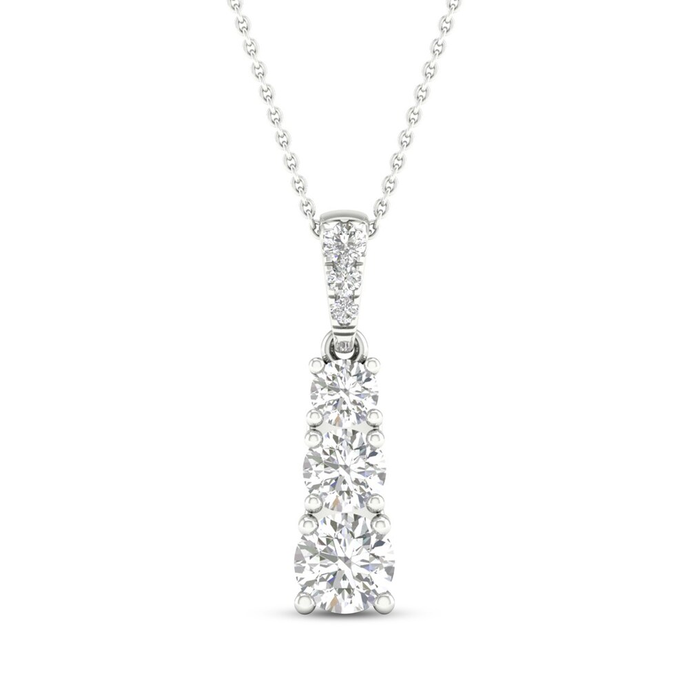 Diamond Pendant Necklace 1/2 ct tw Round 10K White Gold zUn98ecb Diamond Pendant Necklace 1/2 ct tw Round 10K White Gold zUn98ecb