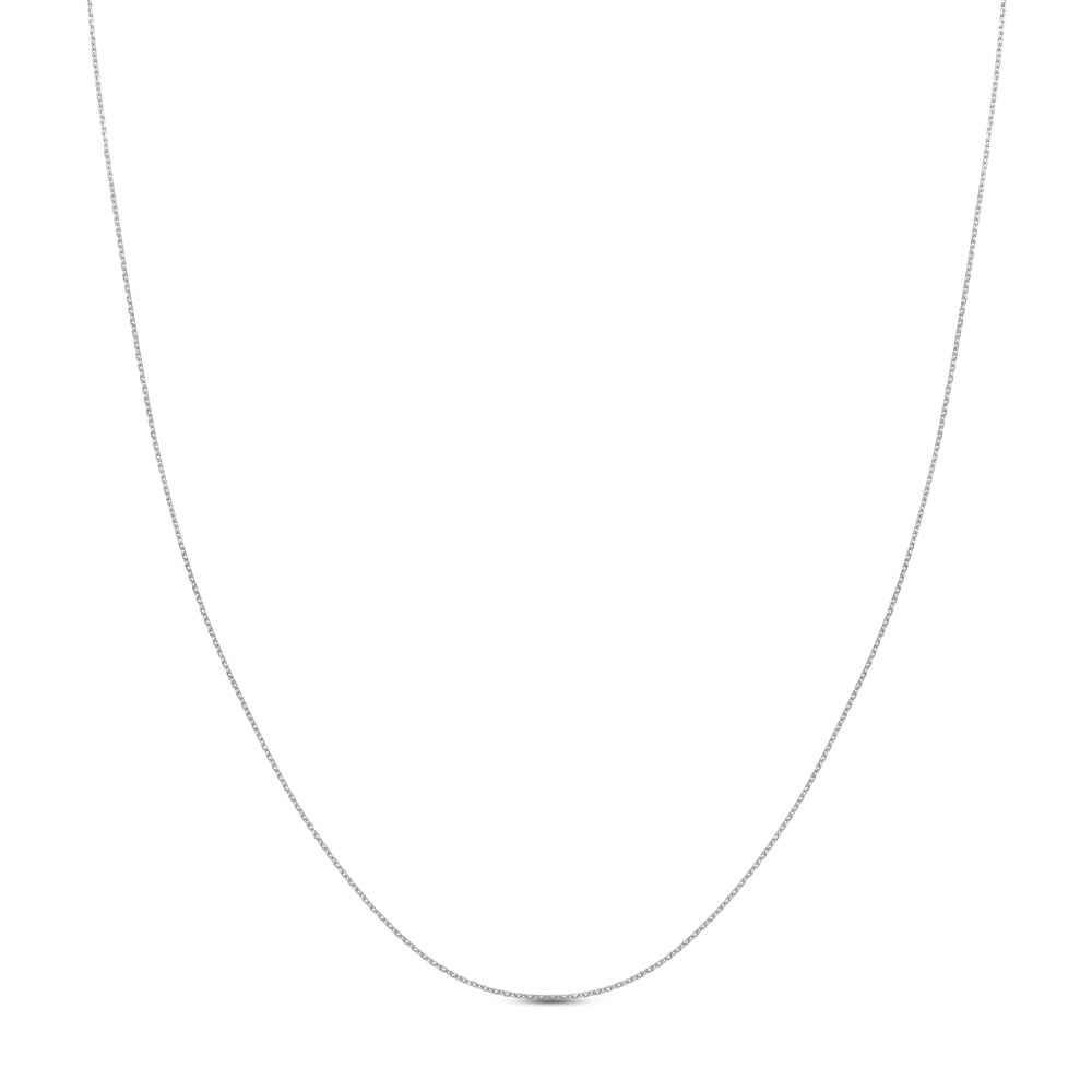 Diamond-Cut Cable Chain Necklace 14K White Gold 24" zdIsrhhO