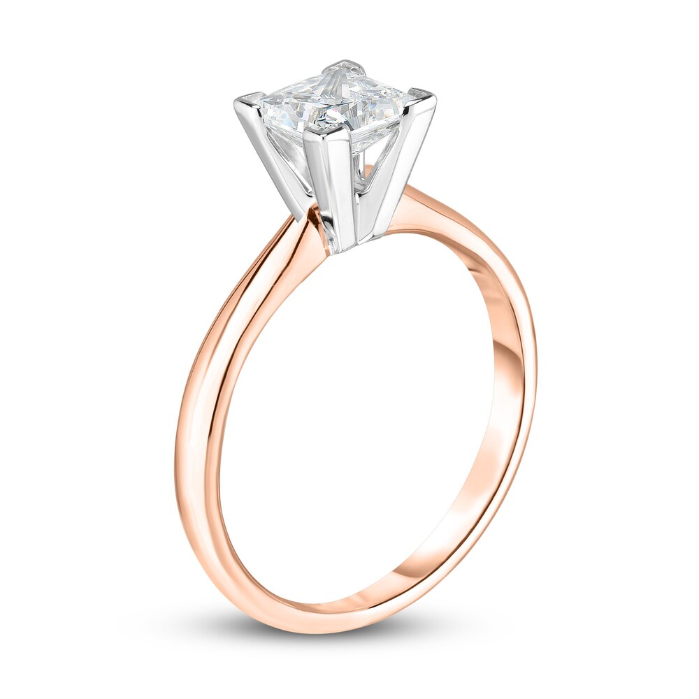 Diamond Solitaire Engagement Ring 1/2 ct tw Princess 14K Rose Gold (I2/I) 01FyPKt0 Diamond Solitaire Engagement Ring 1/2 ct tw Princess 14K Rose Gold (I2/I) 01FyPKt0
