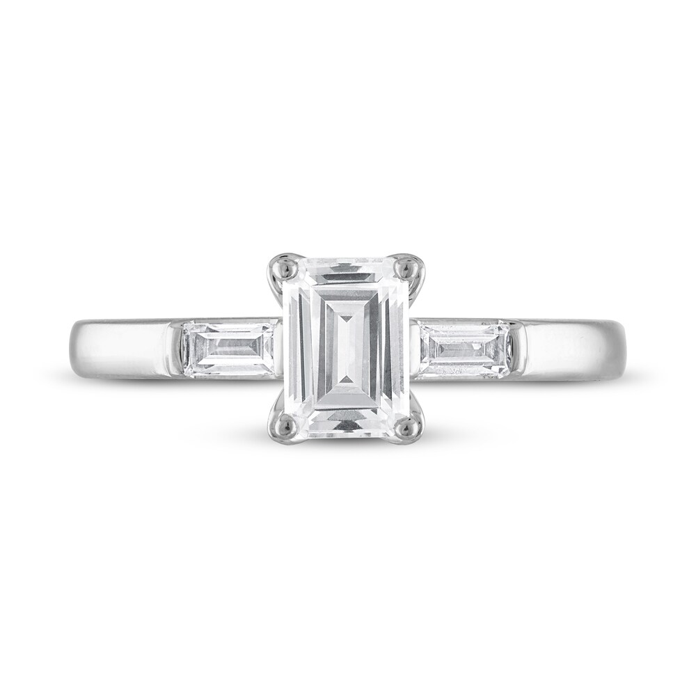 Vera Wang WISH Diamond Engagement Ring 1-1/8 ct tw Baguette Platinum 03G8ajmQ Vera Wang WISH Diamond Engagement Ring 1-1/8 ct tw Baguette Platinum 03G8ajmQ