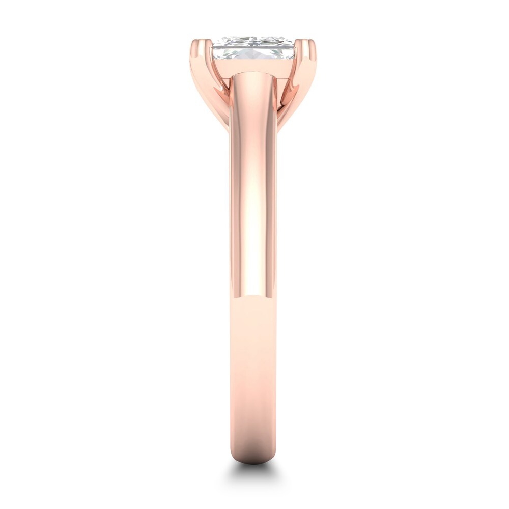 Diamond Solitaire Ring 1-1/2 ct tw Princess-cut 14K Rose Gold (I1/I) 0JyAXVcX