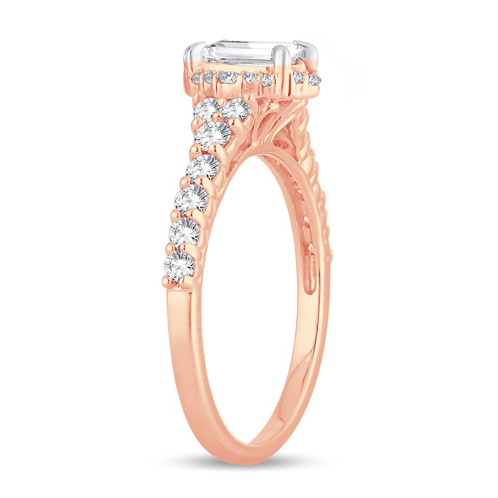 Diamond Ring 1 ct tw Emerald-cut 14K Rose Gold 0K5TKjRB Diamond Ring 1 ct tw Emerald-cut 14K Rose Gold 0K5TKjRB