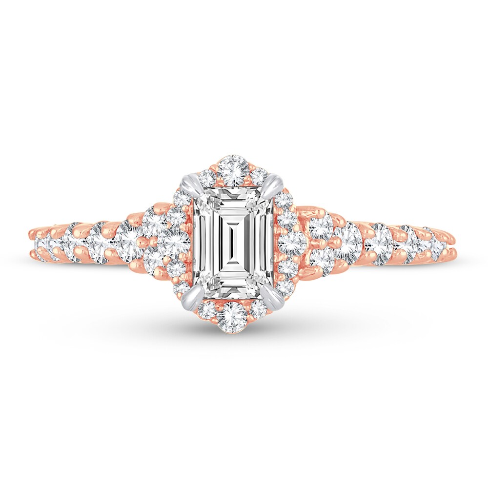 Diamond Ring 1 ct tw Emerald-cut 14K Rose Gold 0K5TKjRB Diamond Ring 1 ct tw Emerald-cut 14K Rose Gold 0K5TKjRB