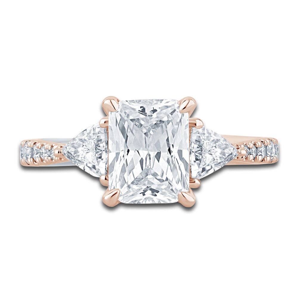 Pnina Tornai Diamond Engagement Ring 2-7/8 ct tw Radiant/Trillion/ Round 14K Rose Gold 0OkRIuvd Pnina Tornai Diamond Engagement Ring 2-7/8 ct tw Radiant/Trillion/ Round 14K Rose Gold 0OkRIuvd