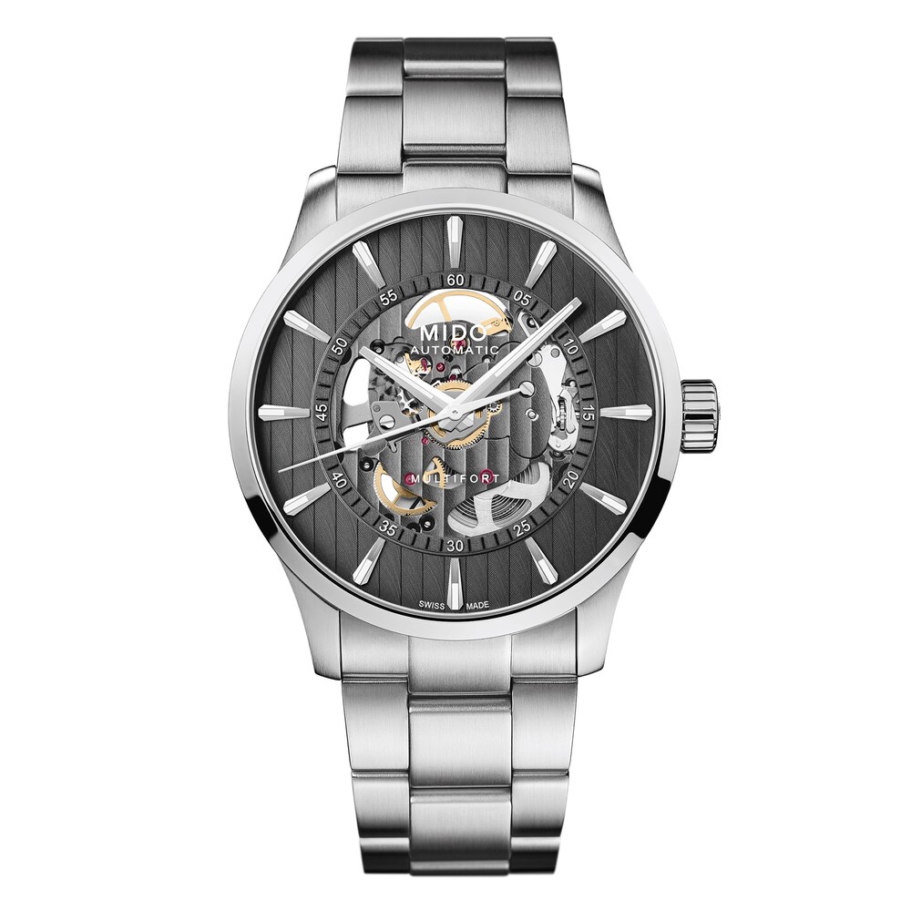 Mido Multifort Skeleton Vertigo Automatic Men's Watch M0384361106100 0USEK0qJ Mido Multifort Skeleton Vertigo Automatic Men's Watch M0384361106100 0USEK0qJ