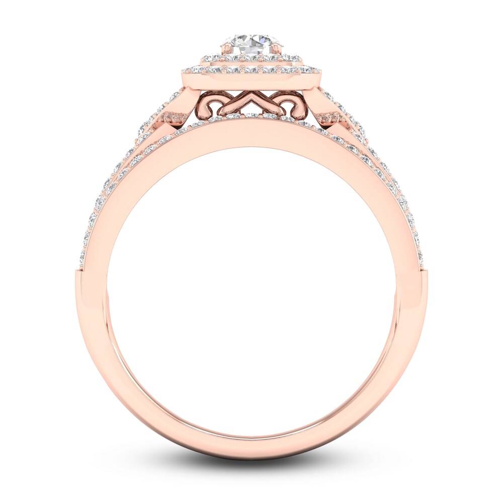 Diamond Bridal Set 5/8 ct tw Round 14K Rose Gold 0fBYFjK3 Diamond Bridal Set 5/8 ct tw Round 14K Rose Gold 0fBYFjK3