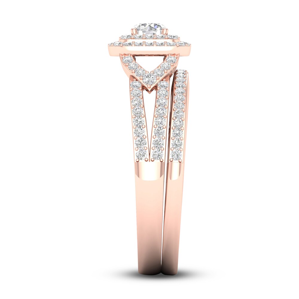 Diamond Bridal Set 5/8 ct tw Round 14K Rose Gold 0fBYFjK3 Diamond Bridal Set 5/8 ct tw Round 14K Rose Gold 0fBYFjK3