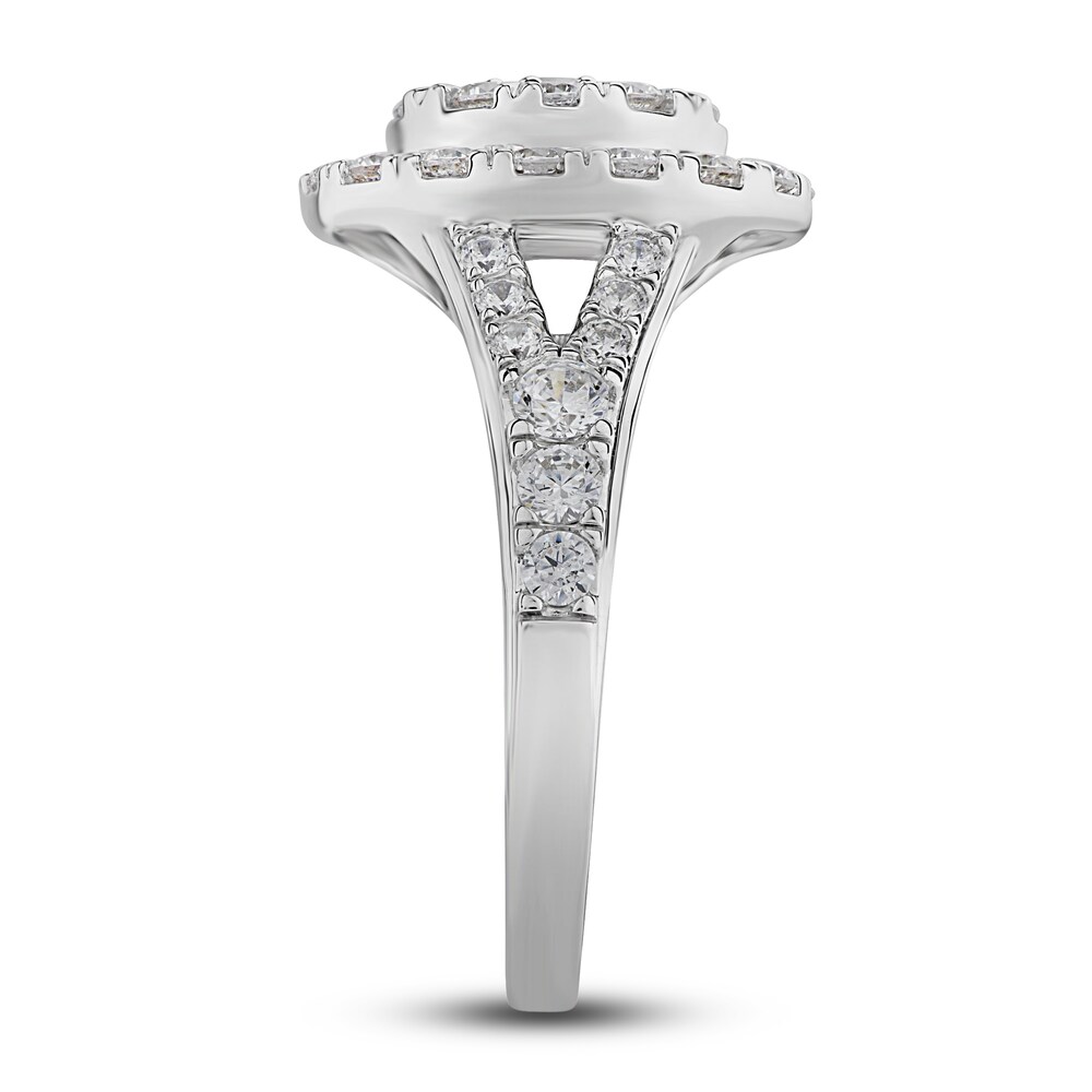 Diamond Oval Engagement Ring 1-5/8 ct tw Round 14K White Gold 0m88JpdF Diamond Oval Engagement Ring 1-5/8 ct tw Round 14K White Gold 0m88JpdF