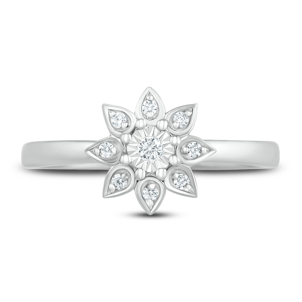 Diamond Promise Ring 1/10 ct tw Round Sterling Silver 0sFra818 Diamond Promise Ring 1/10 ct tw Round Sterling Silver 0sFra818