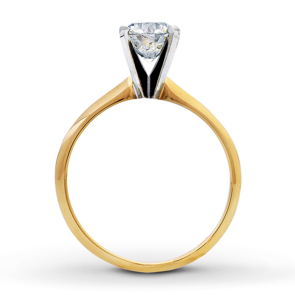 Diamond Solitaire Ring 1 carat Round 14K Yellow Gold (I2/I) 0tiLYY6d Diamond Solitaire Ring 1 carat Round 14K Yellow Gold (I2/I) 0tiLYY6d