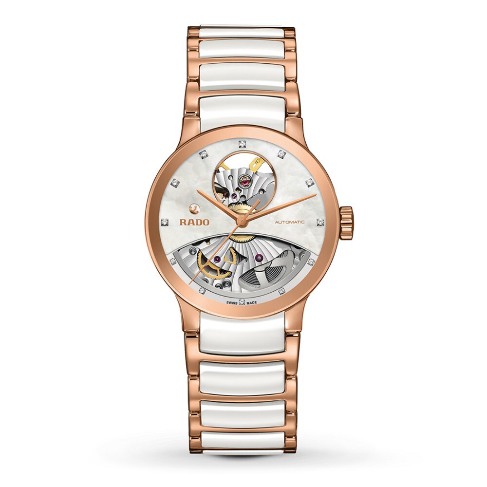 Rado Centrix Automatic Diamonds Open Aperture Women's Watch 199M7Mem Rado Centrix Automatic Diamonds Open Aperture Women's Watch 199M7Mem