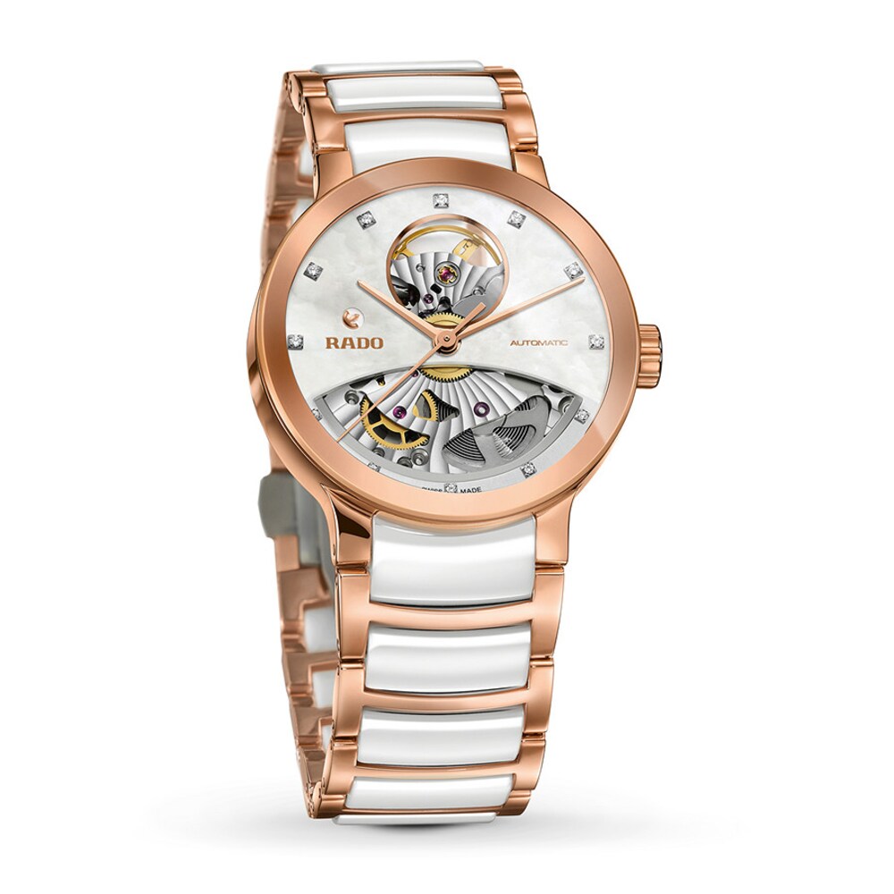 Rado Centrix Automatic Diamonds Open Aperture Women\'s Watch 199M7Mem Rado Centrix Automatic Diamonds Open Aperture Women\'s Watch 199M7Mem